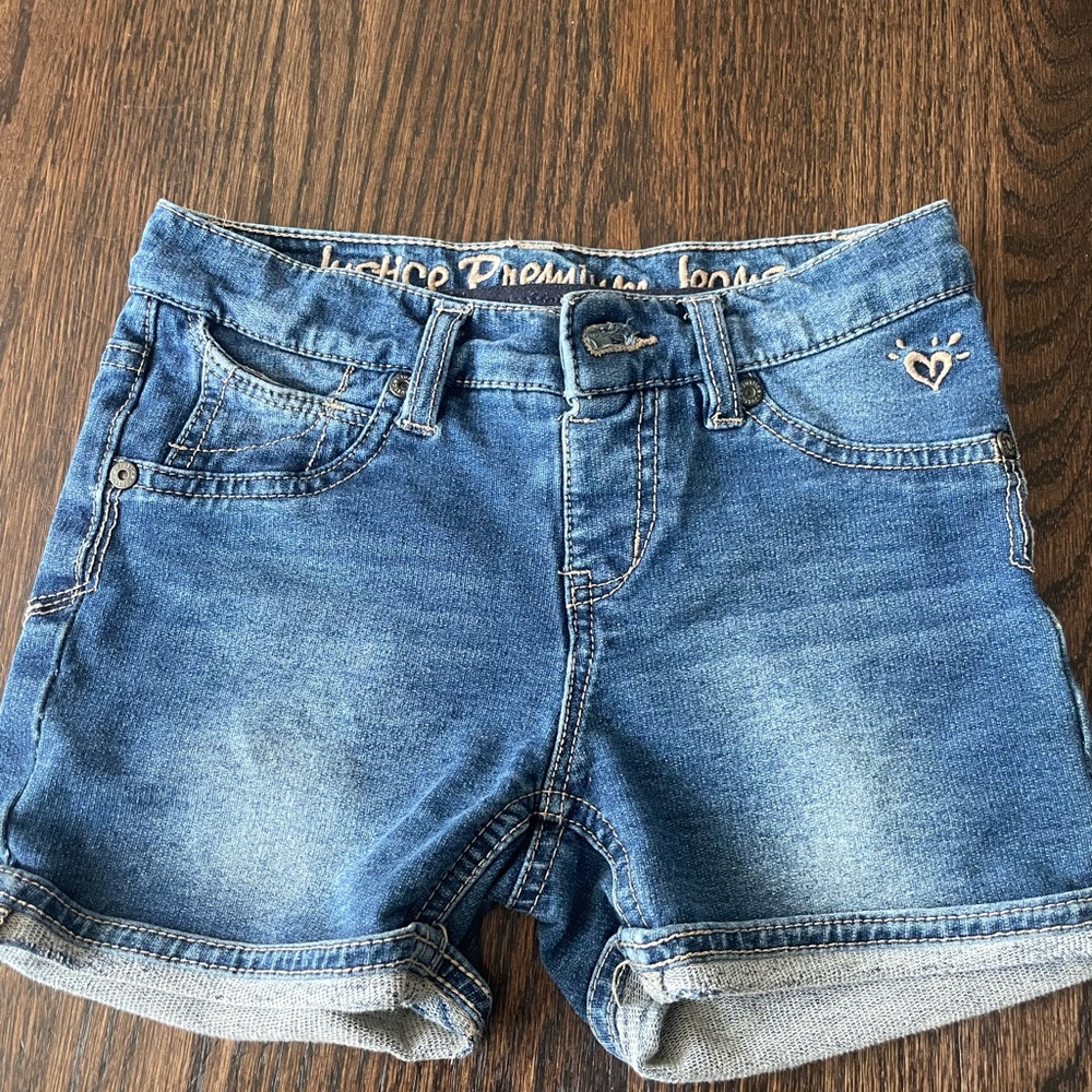 Justice Girls Jean Shorts Size 10